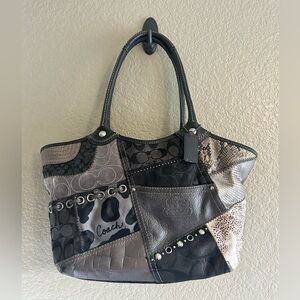 COACH Bleecker Tonal Patchwork Tote Preloved but in great Condition